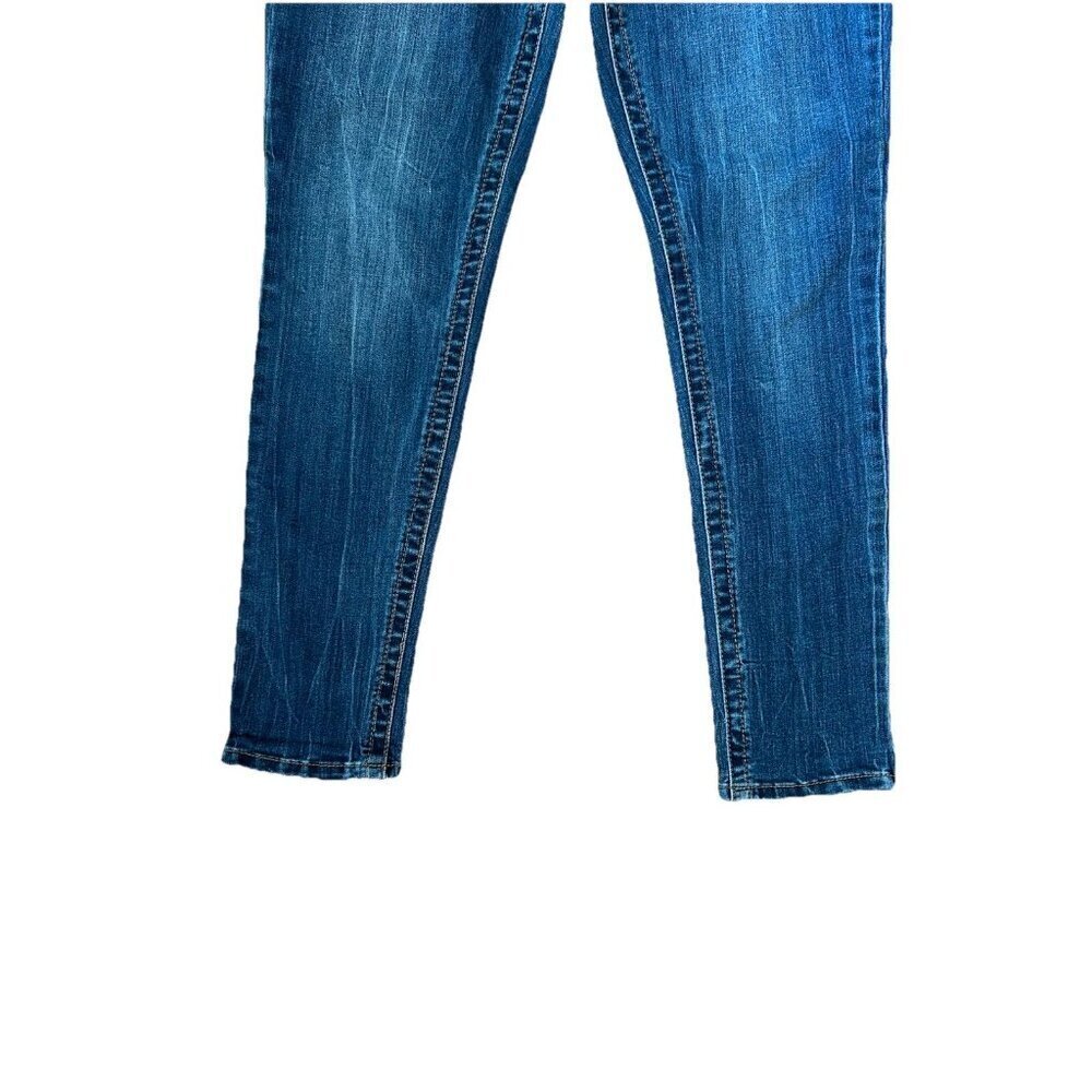 Seven 7 Tummyless High Rise Skinny Jeans Women’s Size 10 Stretch Blue Denim - Picture 3 of 11